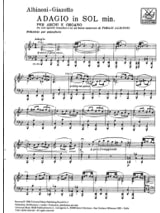 Adagio. Piano - ALBINONI - Partition - Piano